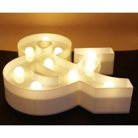 Alphabet LED Letter Lights Light Up Plastic & Sign Letters Standing Hanging Eng. - Picture 3 of 5